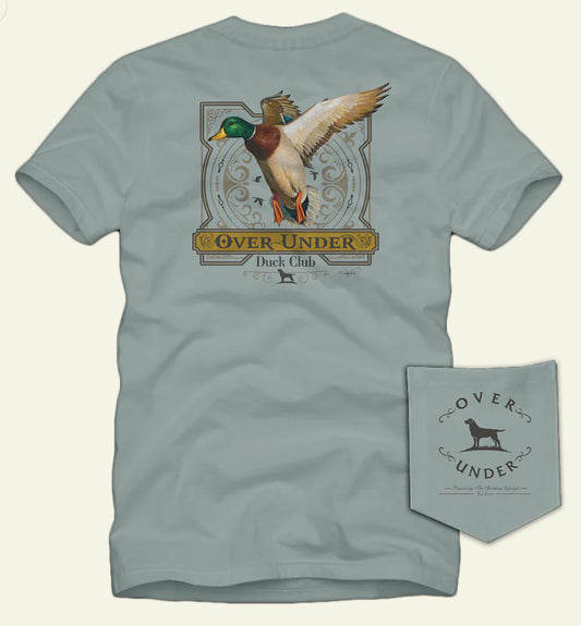 Over under S/S Duck club T-shirt - bay