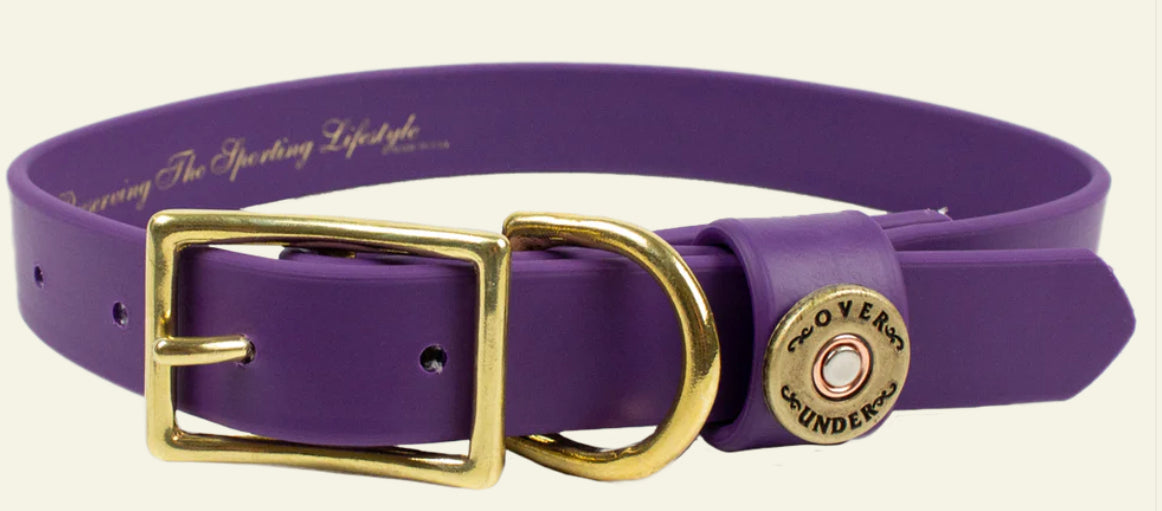 Over Under Water Dog Collar Purple