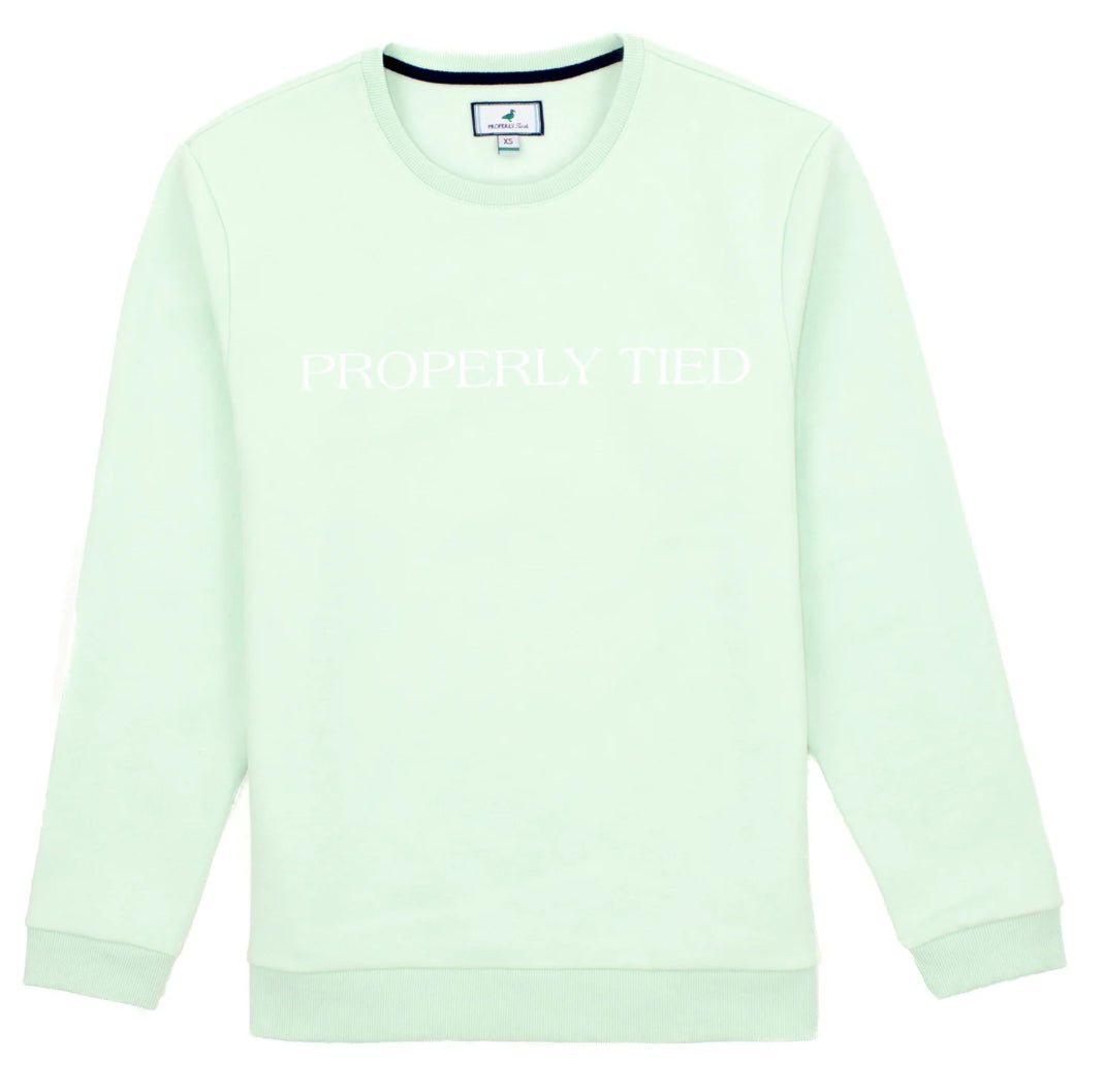 Properly Tied Laurel Crew Seafoam