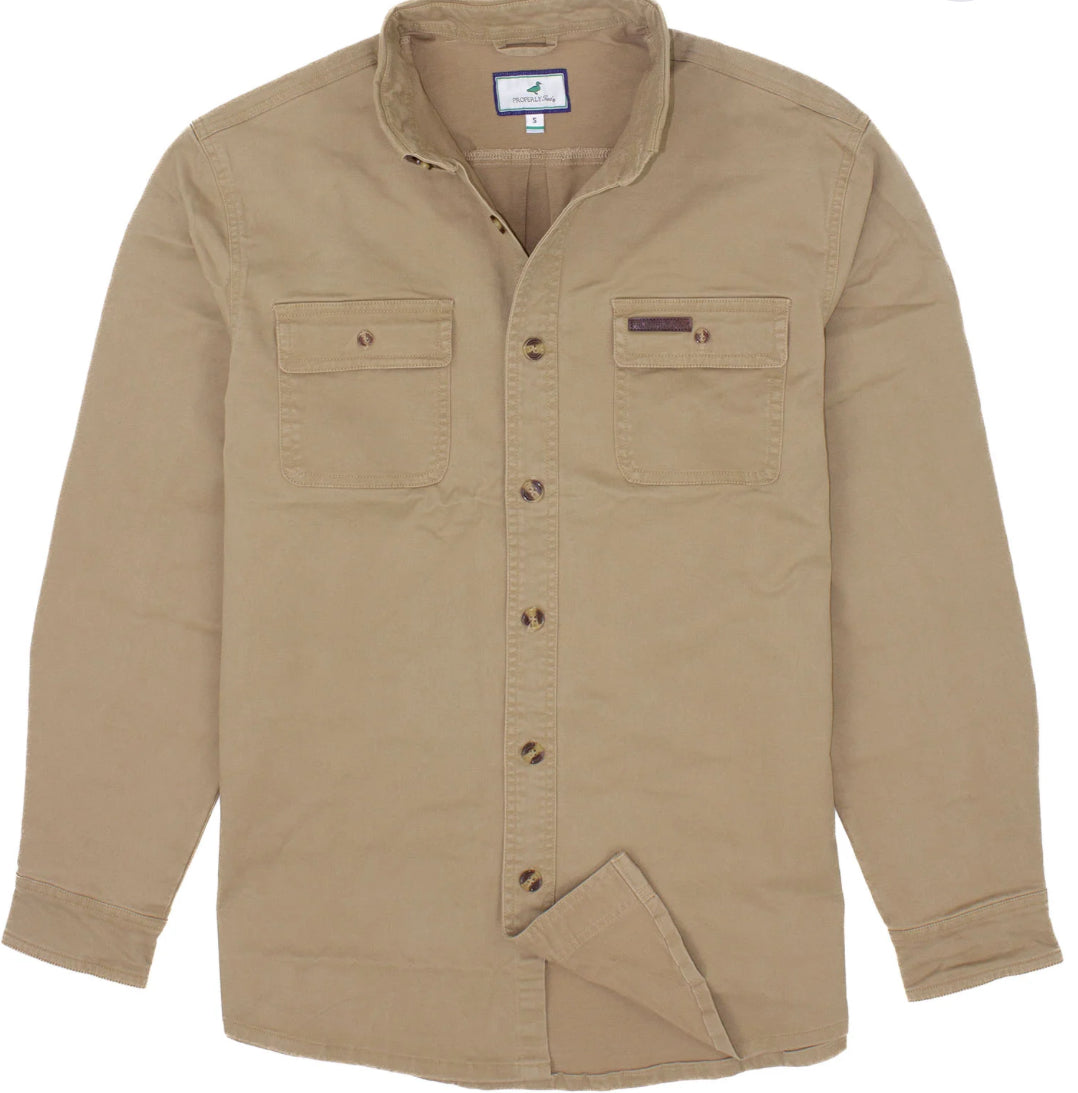 Properly Tied Harvest Workshirt Camel