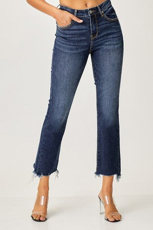 YMI High Rise Slim Straight Jeans Dark