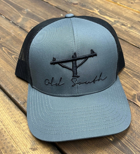 Old South lineman Pole Trucker Hat Graphite