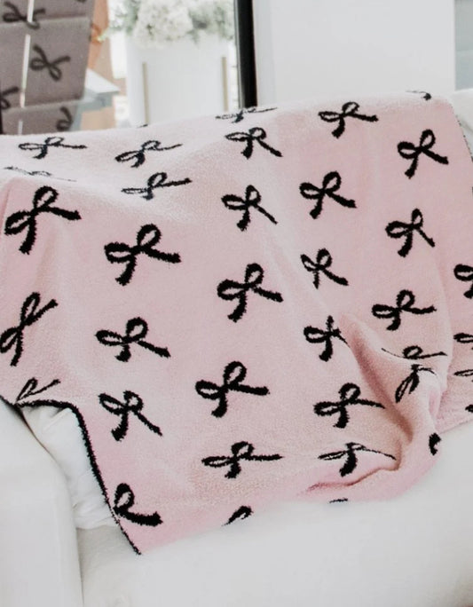 Katydid mini Black Bows Double Sided Oversized Throw Blanket