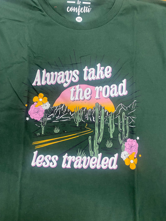 Jadelynn Brooke Road Less Traveled S/S Crew Forrest