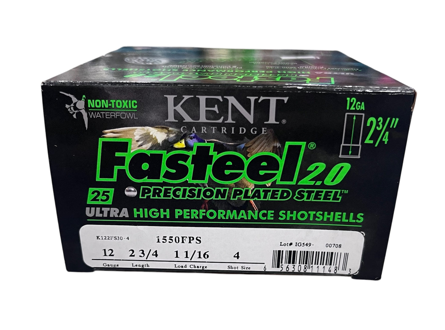 Kent K122FS30-4 12g 2-3/4” #4 Steel Shot