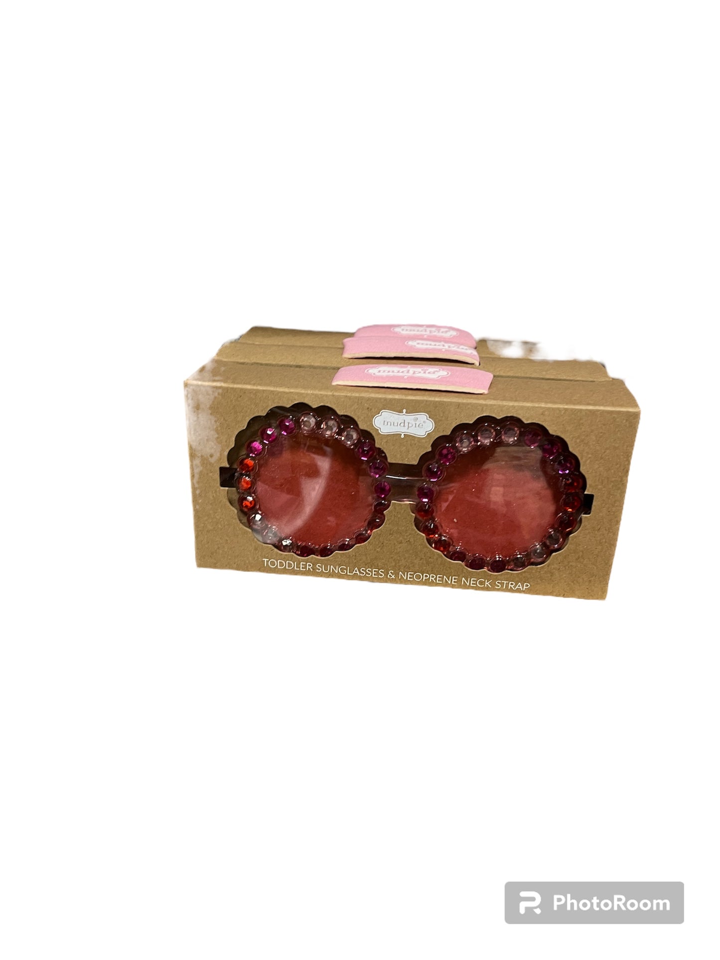 Mudpie Red Round Sunglasses