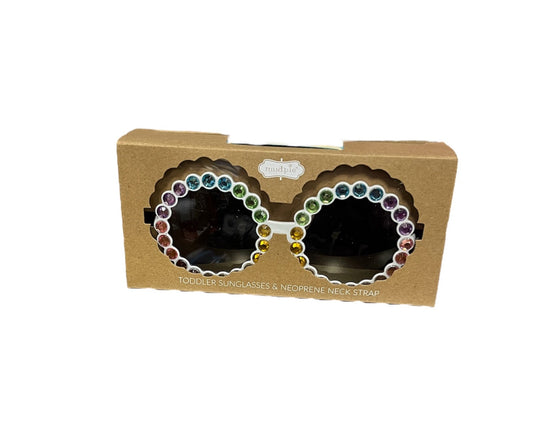 Mudpie White Round Sunglasses