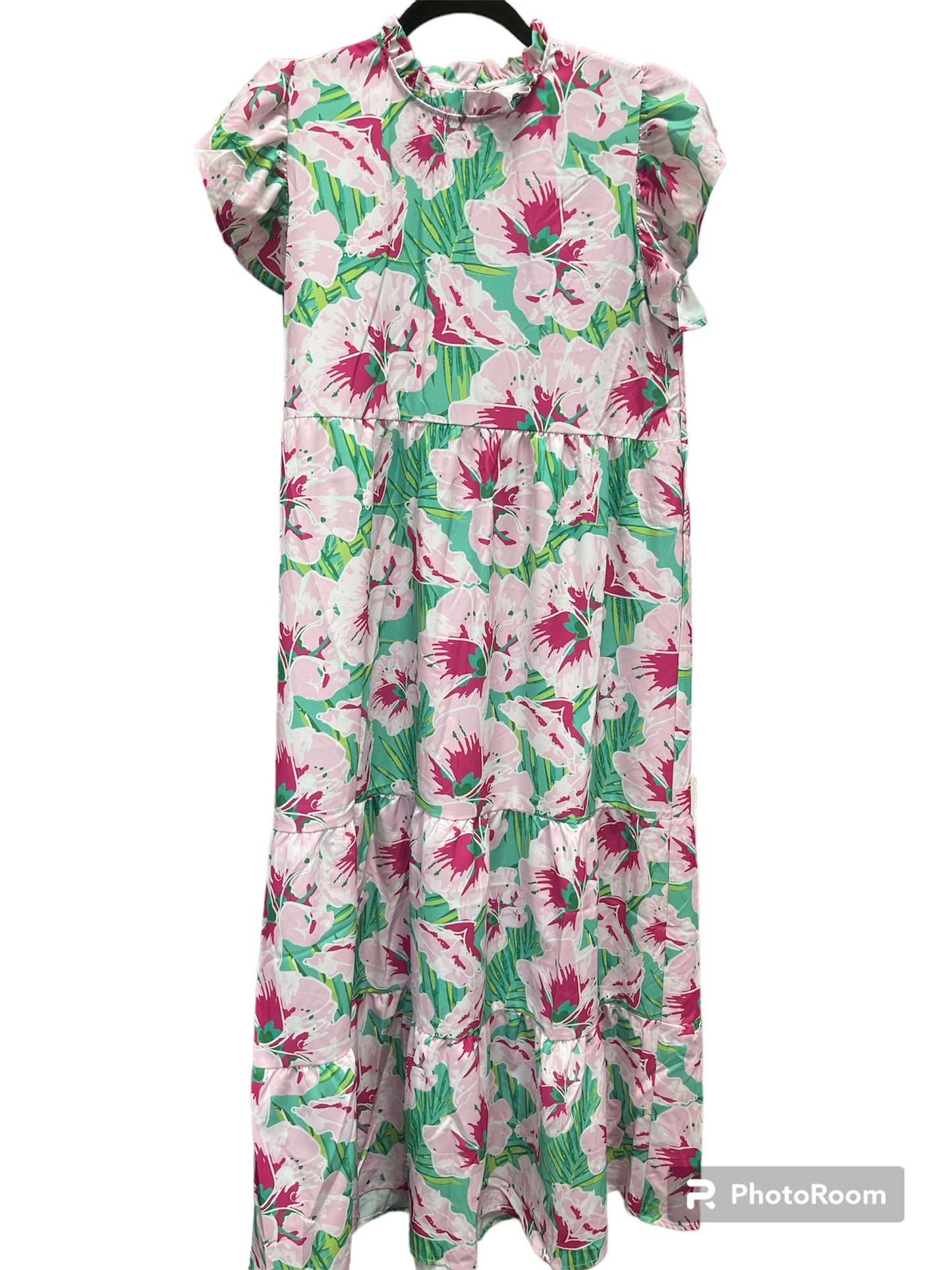 Top It Off Laura Dress Hibiscus Print