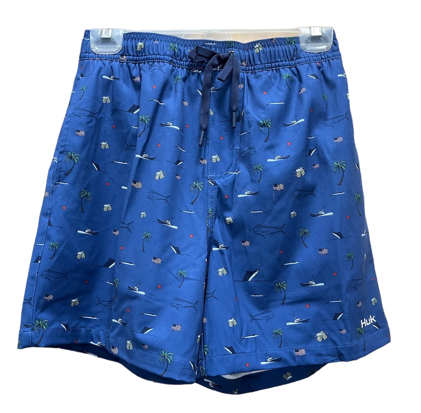 Huk Men’s KC Fish Beach Freedom Pursuit Volley Short Set Sail