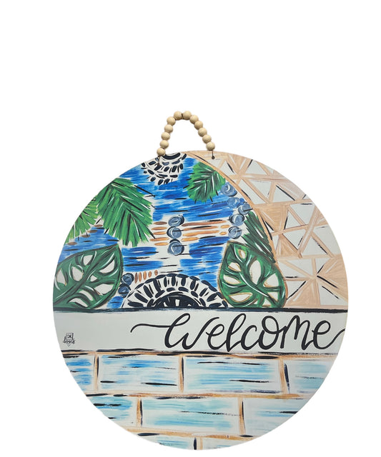 DK Designs Cancun 23” Welcome Door Hanger