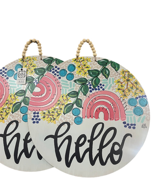 Dk Designs Amanda 23” Hello Door Hanger