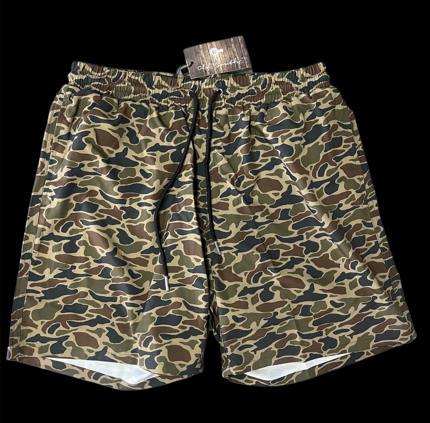 Old South Thicket Camo Lined Swim Trunks