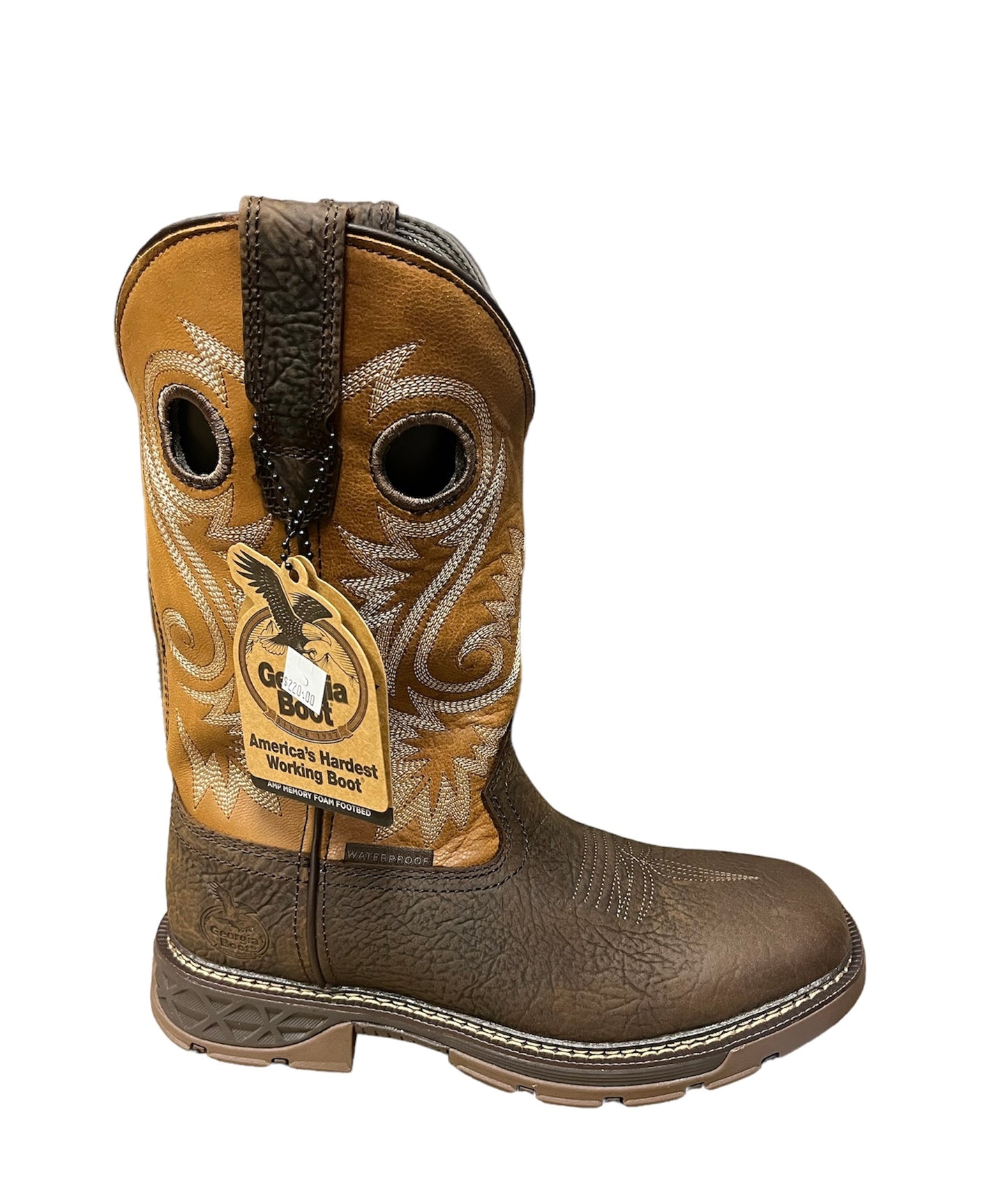 Georgia Boot Work Brown And Orange GB00671