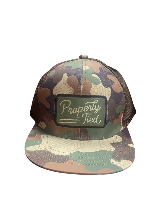 Property Tied Boys Sportsman Trucker Hat Delta Woodland Camo